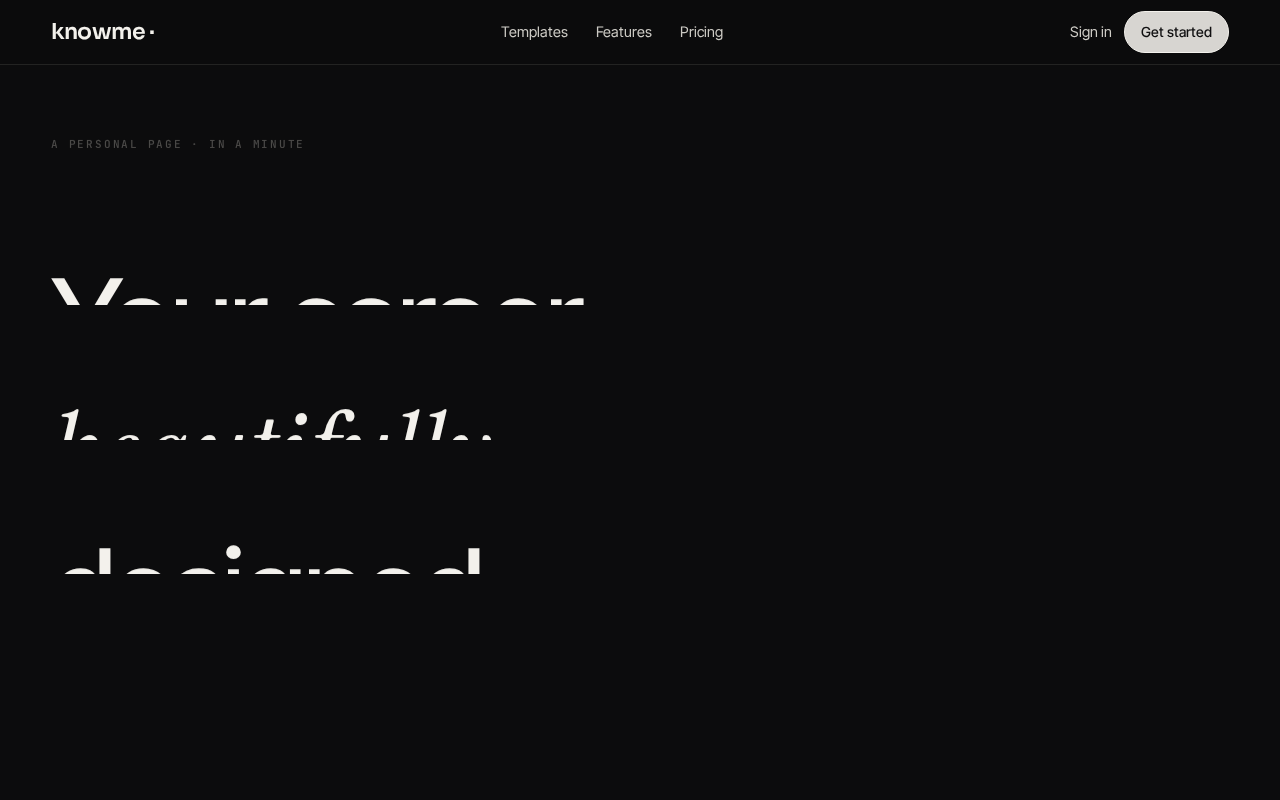 Preview of https://knowme.cv